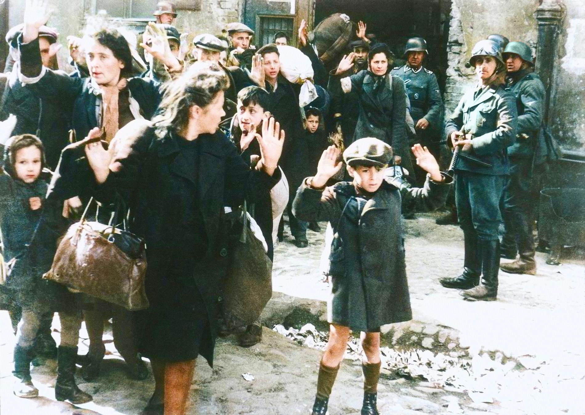 Kolorizace, ikonické foto, fotografie, barva, historie, Zahraničí