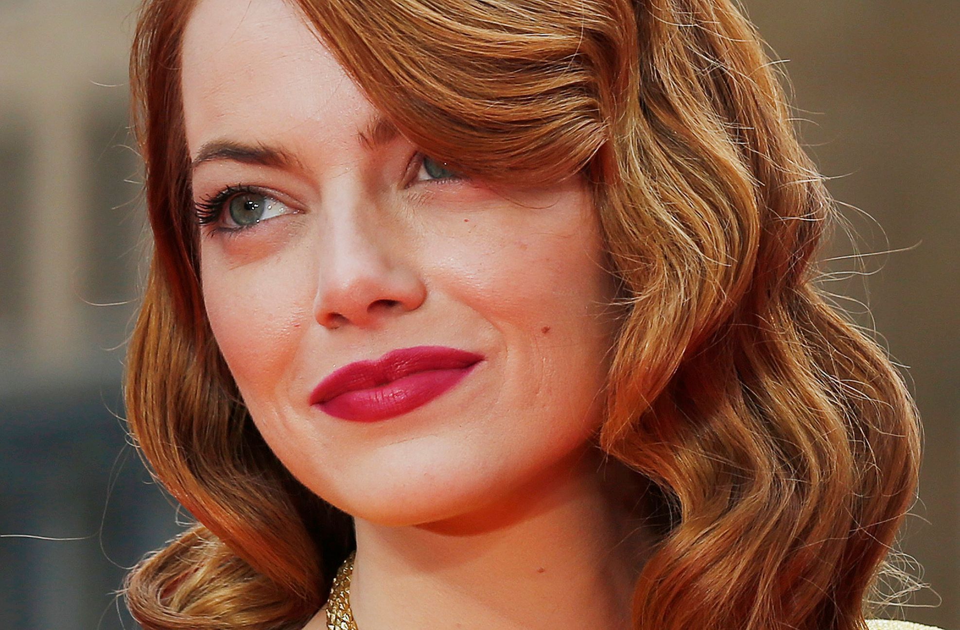 Actress Emma Stone arrives at the world premiere of The Amazing Spiderman 2 in central London