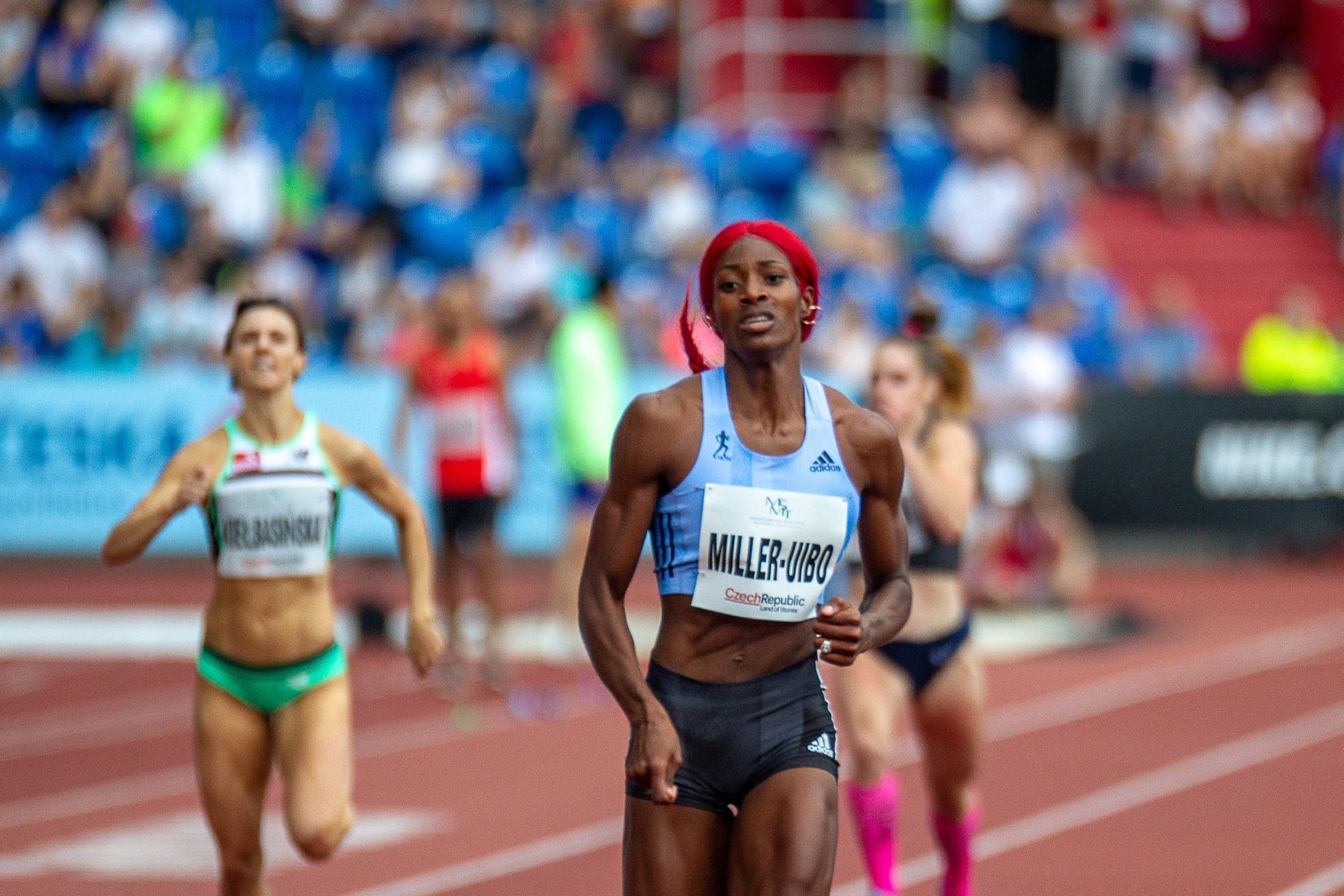 Zlatá tretra 2019: Bahamka Shaunae Millerová-Uibová, běh na 300 metrů