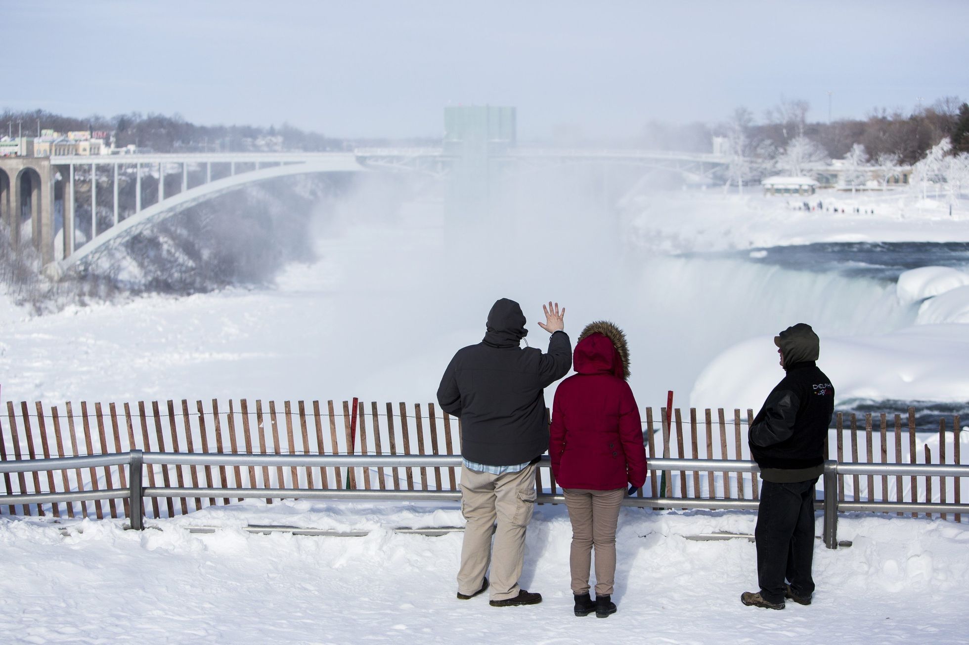 Niagarské vodopády zamrzly