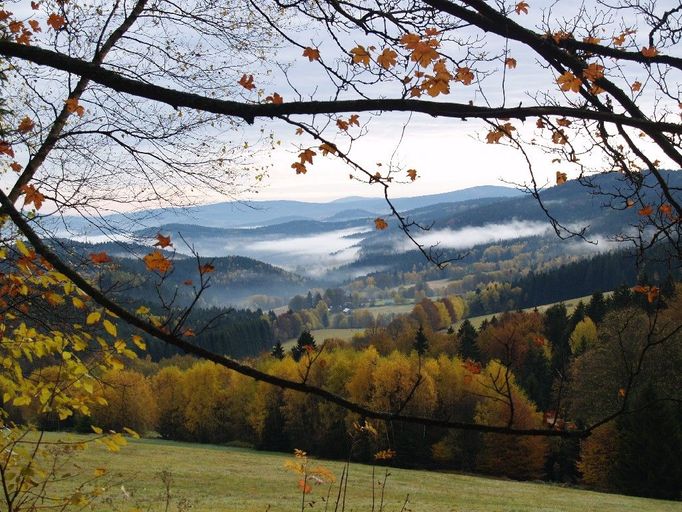 Podzimní výlet na Šumavu. 30. 10. 2011 nedaleko Železné Rudy.