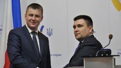 Tomáš Petříček a ukrajinský ministr zahraničí Pavlo Klimkin