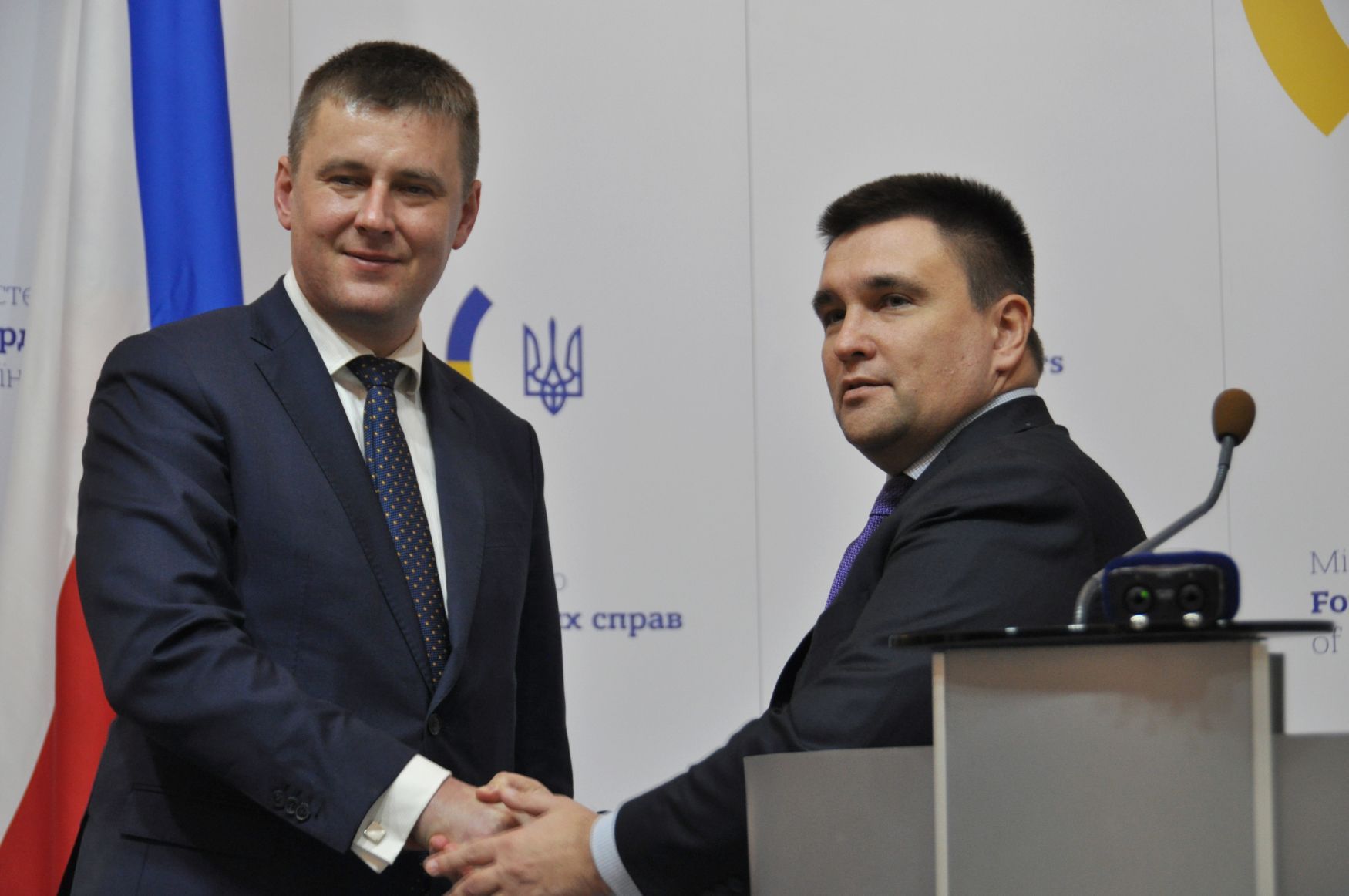 Tomáš Petříček a ukrajinský ministr zahraničí Pavlo Klimkin