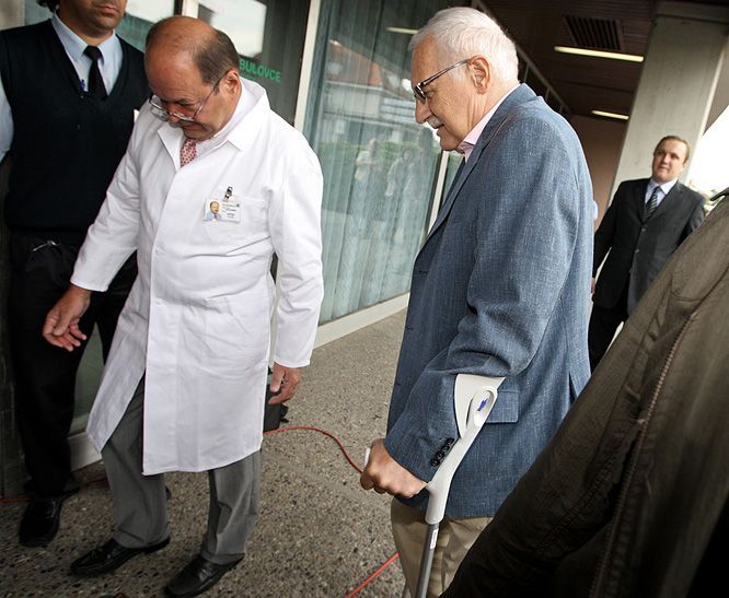 Václav Klaus po operaci