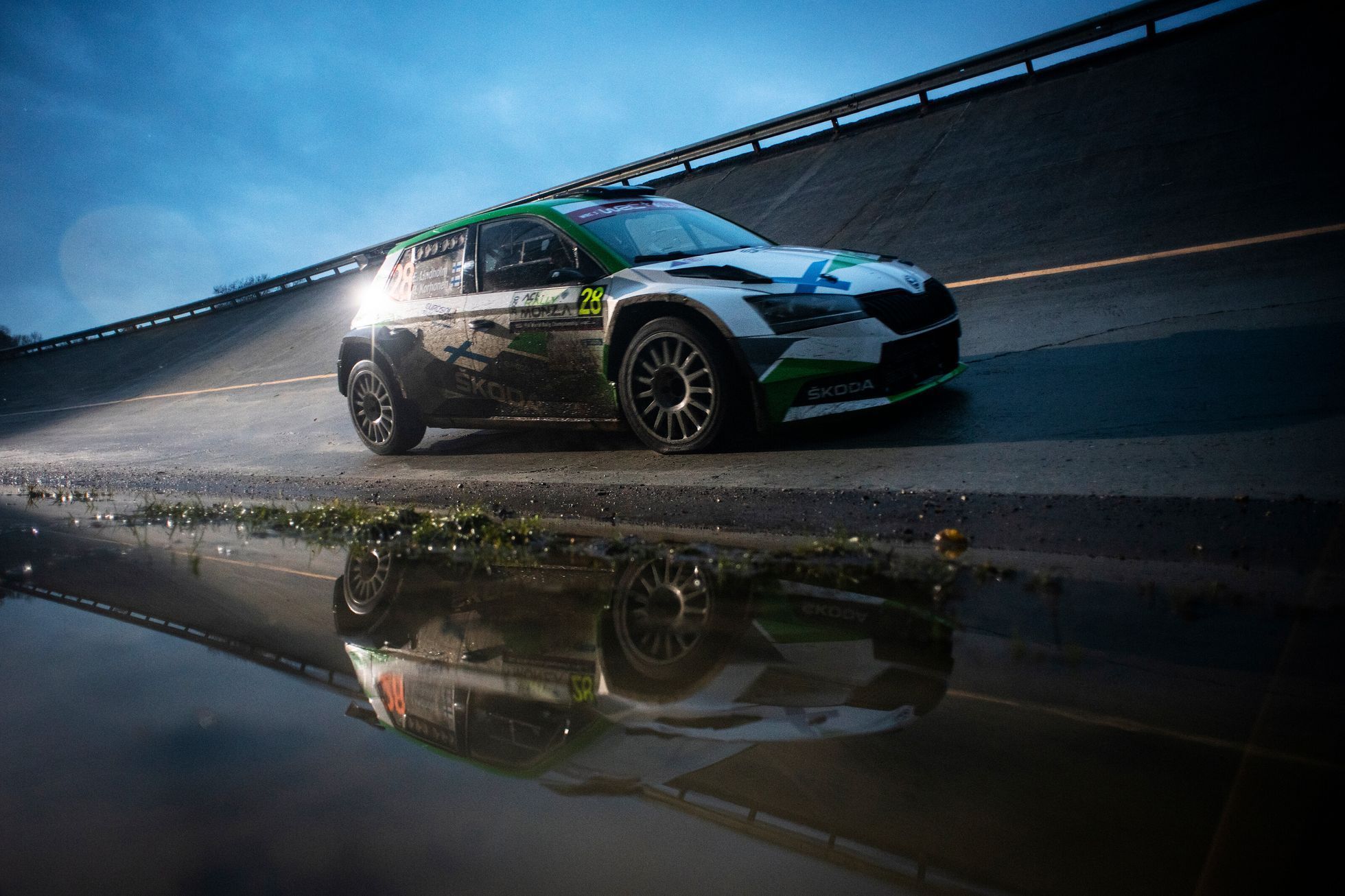 Rallye Monza 2020: Emil Lindholm, Škoda Fabia Rally2 evo