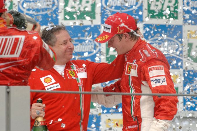 F1, VC Brazílie 2007: Jean Todt a Kimi Räikkönen