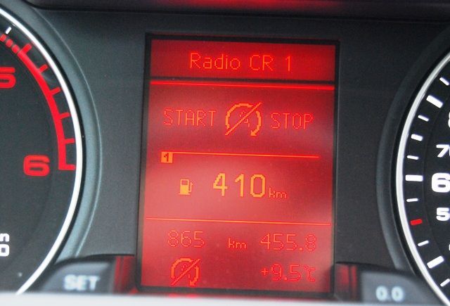 Škoda Greenline displej