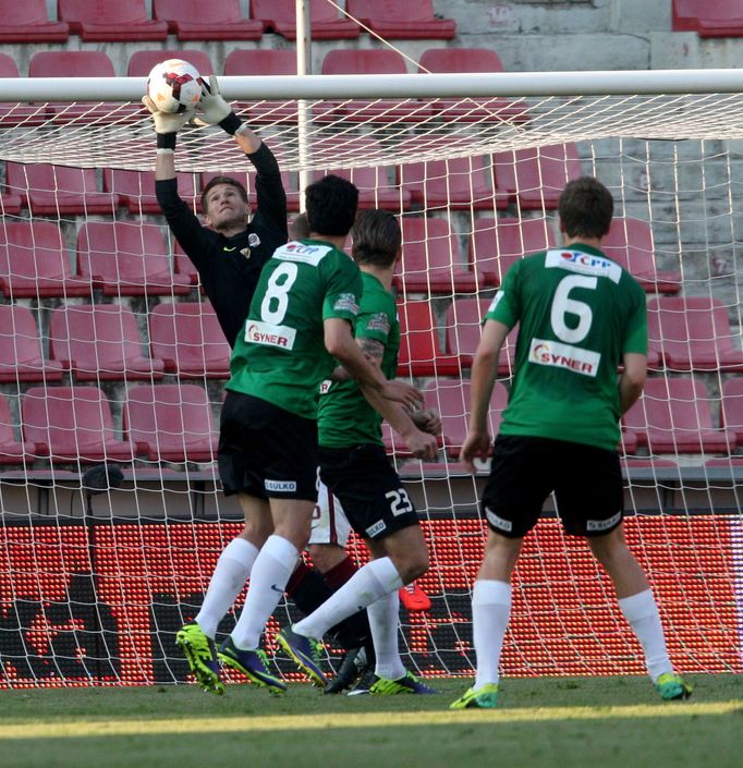 Pohár ČR, Sparta-Jablonec: Tomáš Vaclík v akci