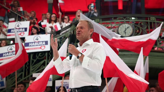 Šéf polské opozice Donald Tusk