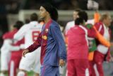 Barcelonský Ronaldinho po porážce ve finále MS klubů.