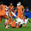 Memphis Depay a Okay Yokuslu ve čtvrtfinále Eura 2024 Nizozemsko - Turecko