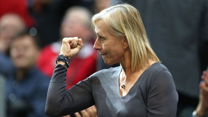 Martina Navrátilová na finále Fed Cupu