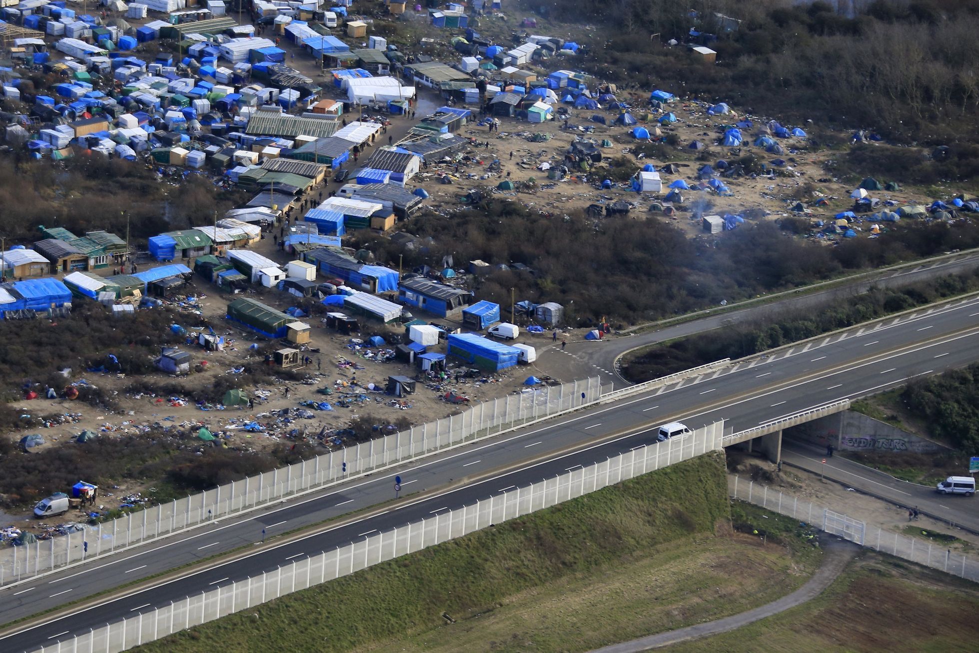 Uprchlický tábor Džungle v Calais
