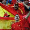 Španělští fanoušci před utkáním s Irskem ve skupině C na Euru 2012