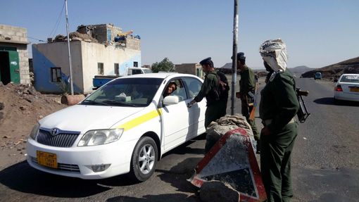 Kontrolní stanoviště jemenské policie
