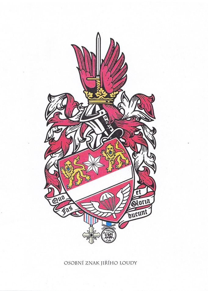 Osobní znak Jiřího Loudy.