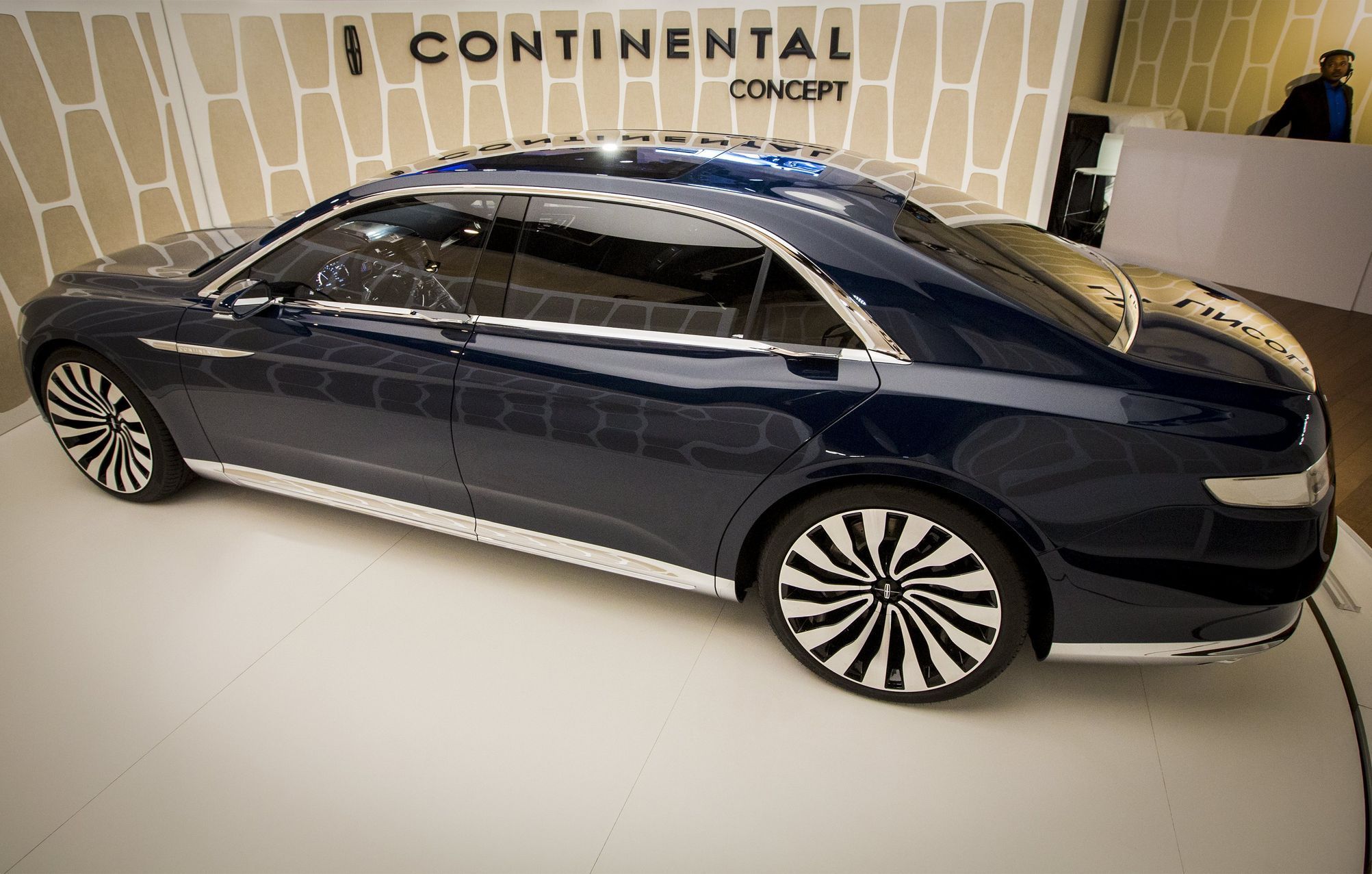 Ford Motor Co. unveils the Lincoln Continental concept car at an event ahead of the New York International Auto Show in New York