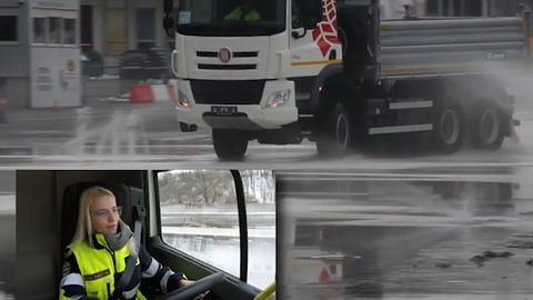 Dobrovolná hasička brilantně zvládla krizovou situaci za volantem Tatry