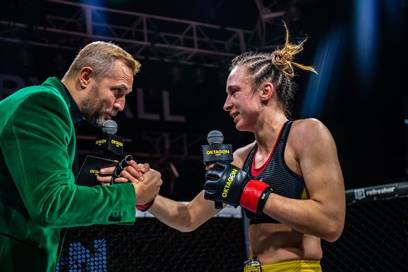 Ondřej Novotný, majitel Oktagonu MMA s Lucií Pudilovou.