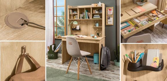 Psací stůl s nástavcem Cody, Nábytek Harmonia, nabytek-harmonia.cz