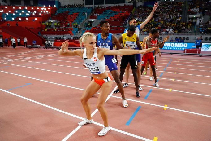 Athletics - World Athletics Championships - Doha 2019 - Mixed 4x400 Metres Relay Final - Khalifa International Stadium, Doha, Qatar - September 29, 2019 Athletes compete