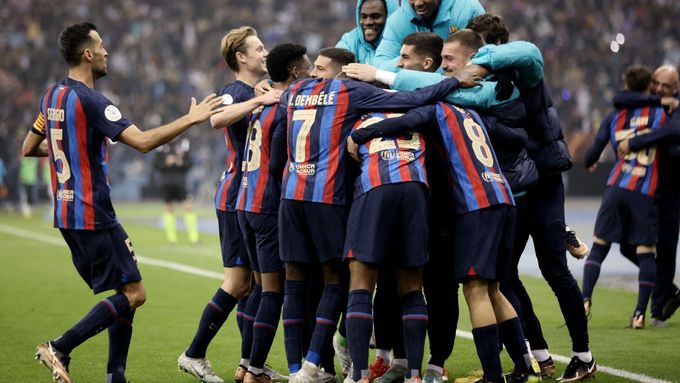 Barcelona slaví triumf ve španělském Superpoháru