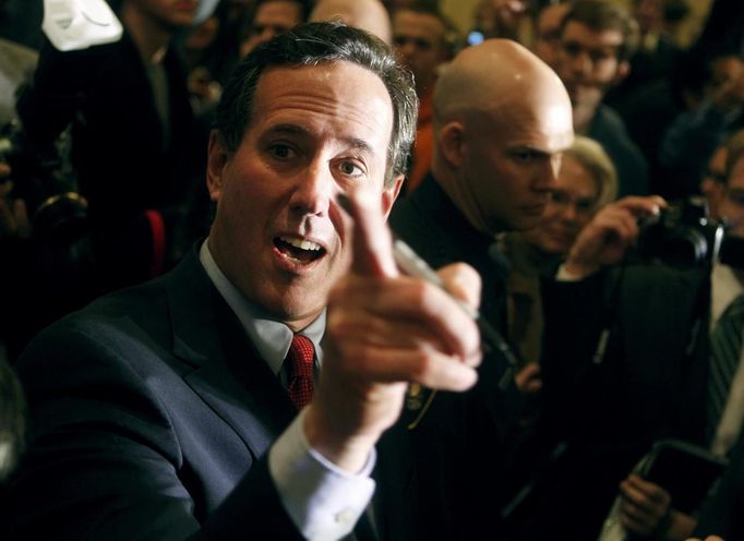 Rick Santorum, republikánský kandidát na prezidenta USA.