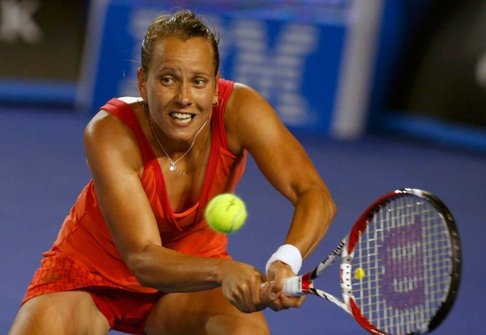 Barbora Záhlavová-Strýcová v utkání druhého kola Australian Open 2014