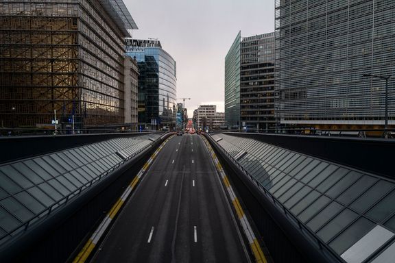 Ulice v Bruselu.