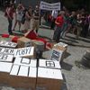 demonstrace za práva pracovních migrantů