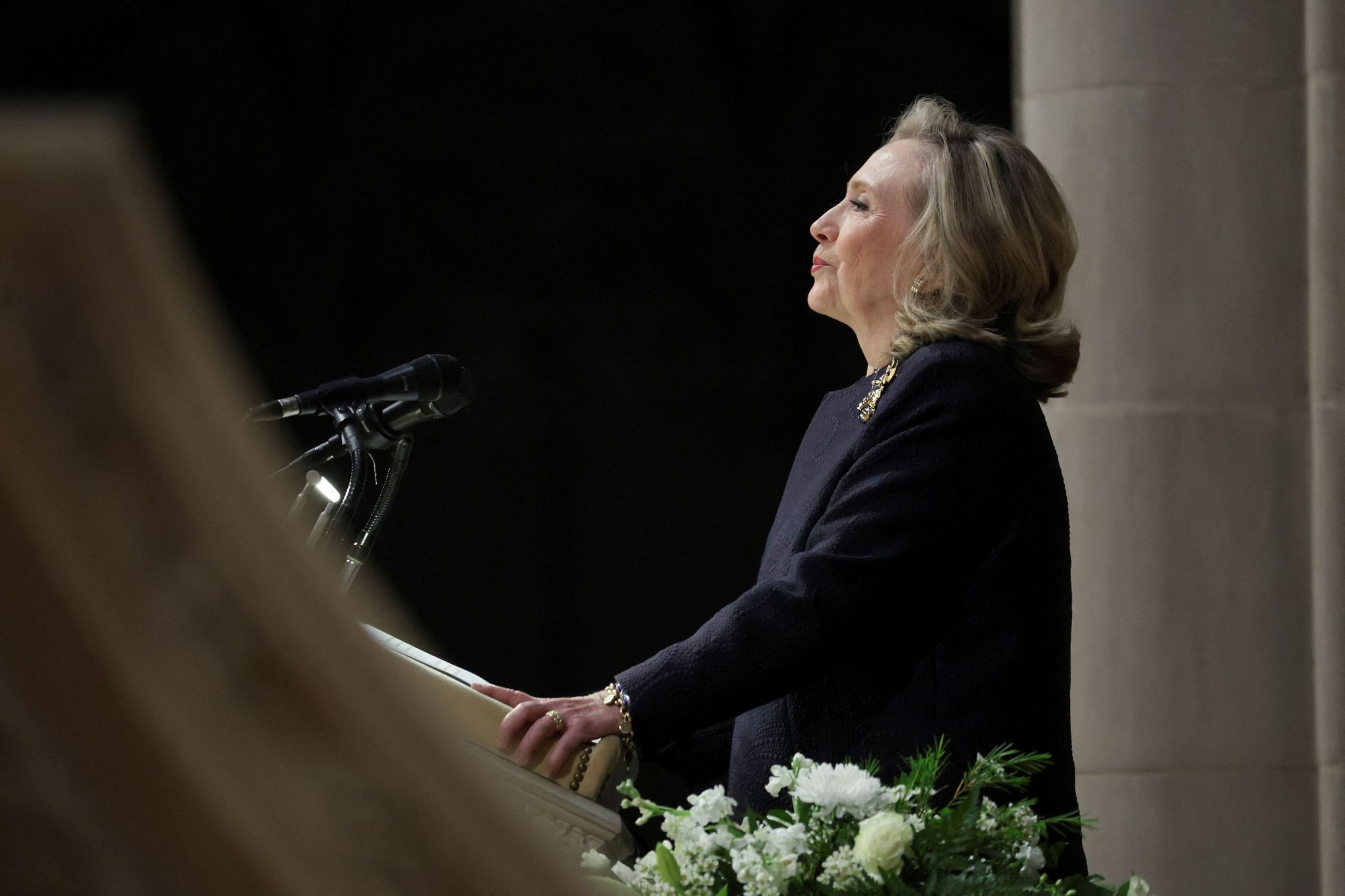 pohřeb Madeleine Albright Hillary Clinton