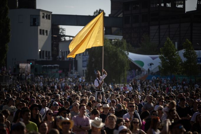 Snímek z prvního dne festivalu Colours of Ostrava.