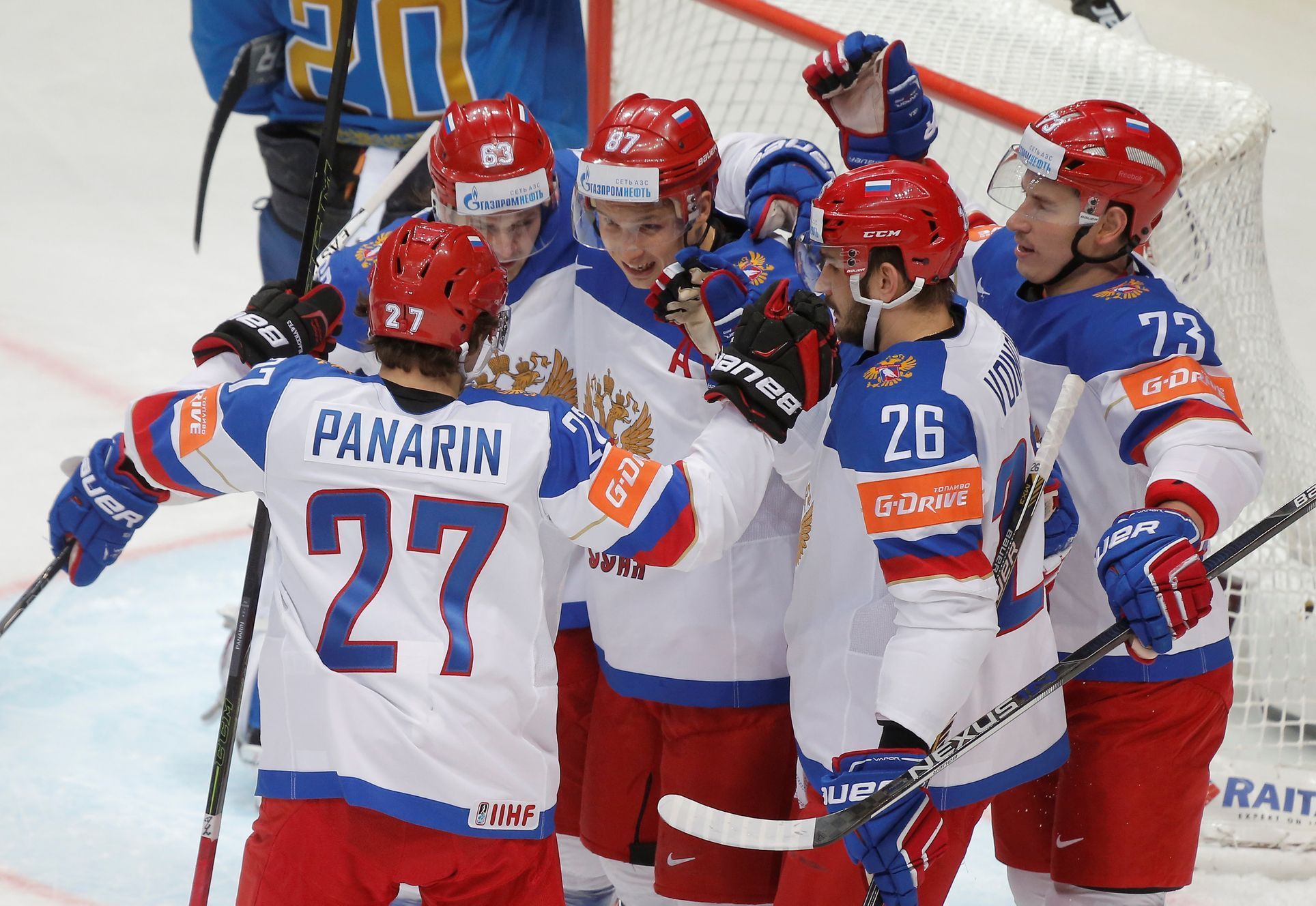 Rusko - Kazachstán, MS v hokeji 2016: ruská radost