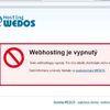 Podvodný eshop - webhosting vypnutý