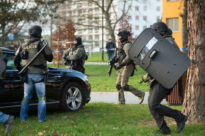 Střelba v ostravské nemocnici, kde útočník zavraždil 6 lidí. Ostrava, 10. 12. 2019.