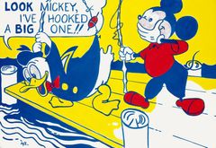 Lichtensteinův slavný olej na plátně Podívej, Mickey z roku 1961.