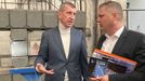 Andrej Babiš při první cestě za voliči po oznámení kandidatury na prezidenta.