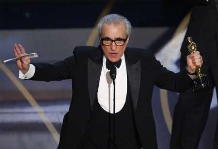 Martin Scorsese při přebírání ceny Oscar