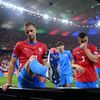 Smutní Češi po porážce v zápase Eura 2024 Česko - Turecko