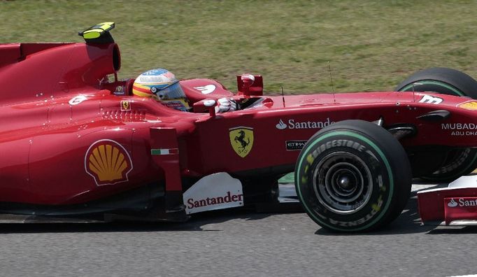 Fernando Alonso ve Ferrari ve VC Brazílie F1 2010