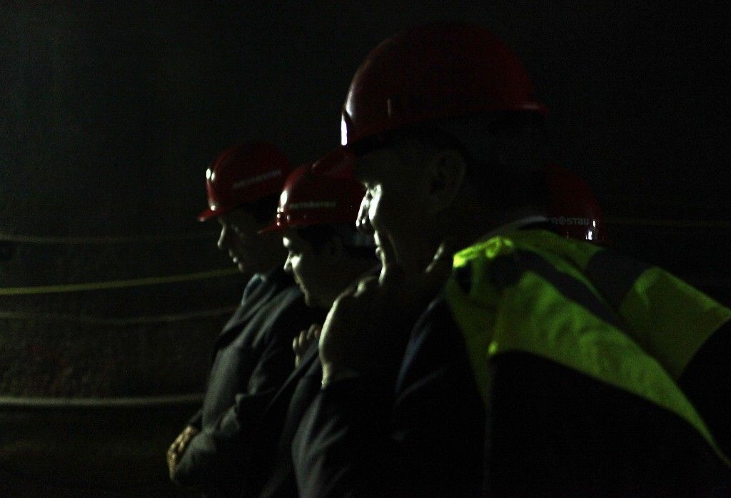Křest razícího štítu Tonda pro stavbu metra