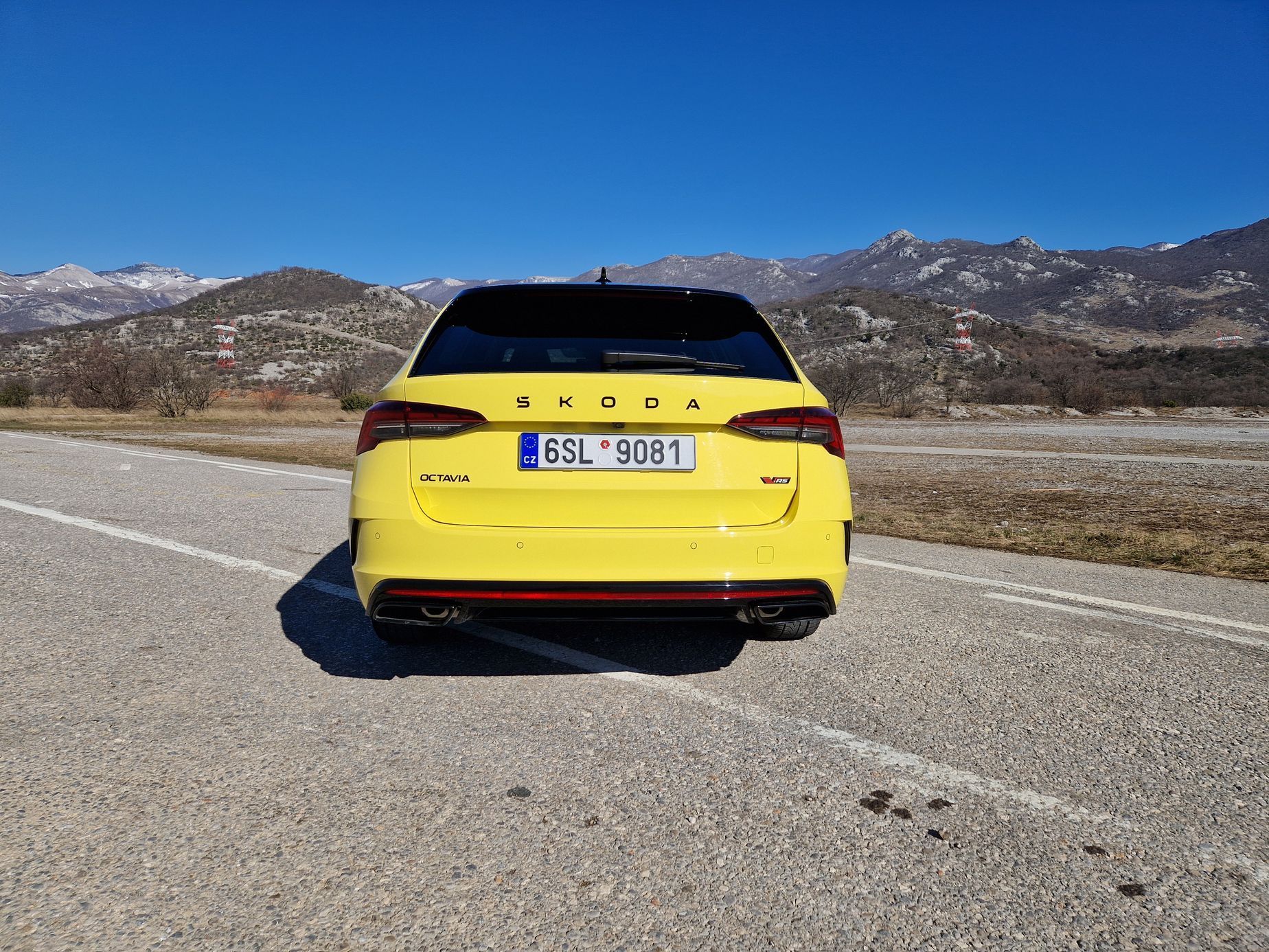 Škoda Octavia RS jízdy Chorvatsko
