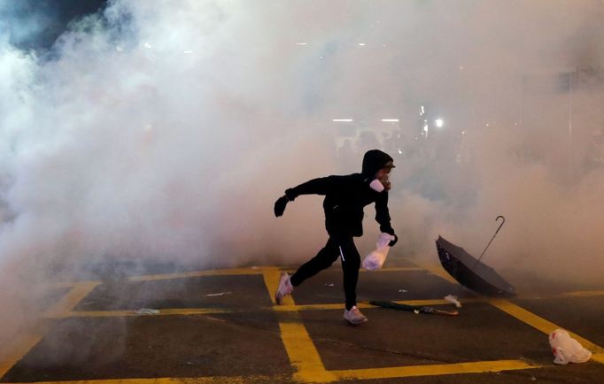 Protivládní protesty v Hongkongu.