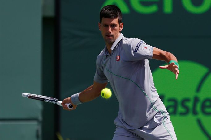 Novak Djokovič na turnaji v Miami 2014