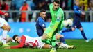 Soccer Football - Euro 2020 Qualifier - Group E - Croatia v Slovakia - HNK Rijeka Stadium, Rijeka, Croatia - November 16, 2019  Slovakia's Robert Bozenik scores their fir