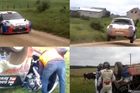 VIDEO Kubica zničil další auto. A málem smetl krávy