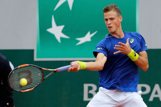 Vasek Pospisil v prvním kole French Open 2016