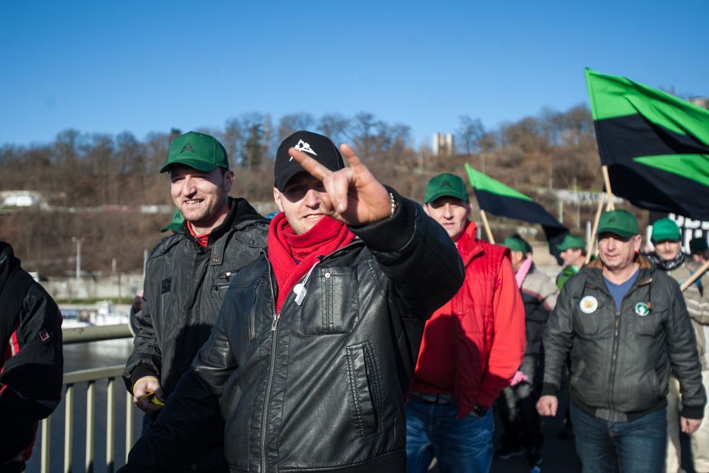 Demonstrace za prolomení těžebních limitů