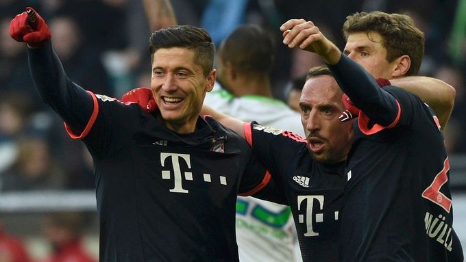 Radost fotbalistů Bayernu Mnichov