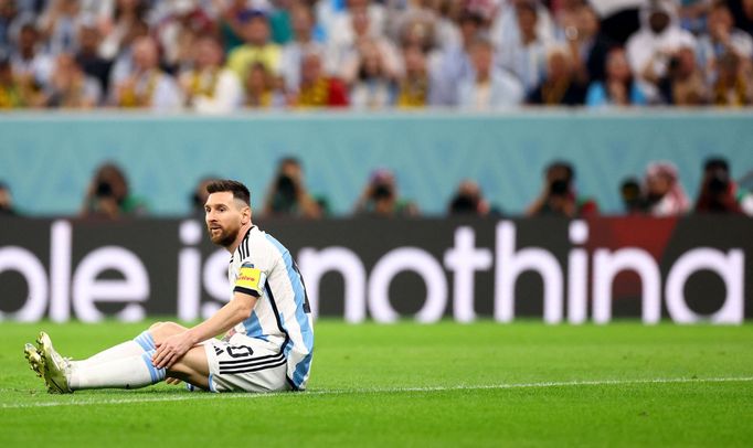 Lionel Messi v semifinále MS 2022 Argentina - Chorvatsko